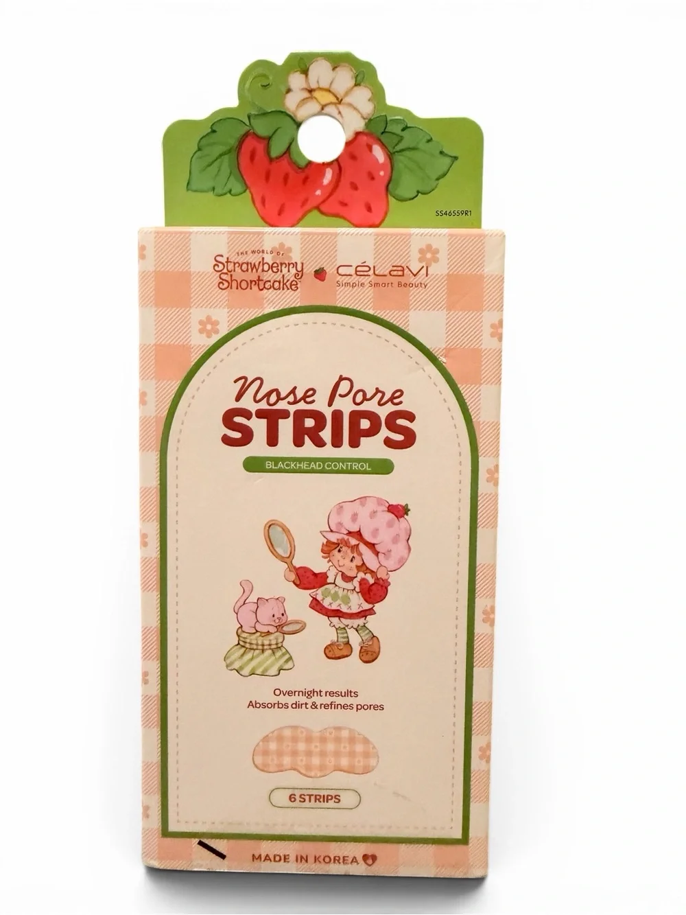 🍓 Strawberry Shortcake Nose Pore Strips Skincare Pink New Sealed